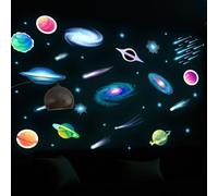 Glow In The Dark Luminous Stars And Universe Nebula Kids Wall Stickers Luminous