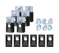 Glow In The Dark Mini Ghost Figures, Halloween Miniature Cute Resin Ghost Figurines With Box, Luminous Ornaments With Positive Cards For Home, Garden Party And Car Decorations