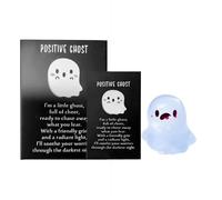 Glow in the Dark Mini Ghost Figures with Box,Light-Up Ghost Figurines with Card,Luminous Mini Cute Miniature Ghosts Figurines,Mystery Glow-in-the-Dark Ghosts Blind Boxes,for Car Party