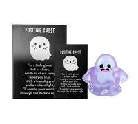 Glow in the Dark Mini Ghost Figures with Box,Light-Up Ghost Figurines with Card,Luminous Mini Cute Miniature Ghosts Figurines,Mystery Glow-in-the-Dark Ghosts Blind Boxes,for Car Party