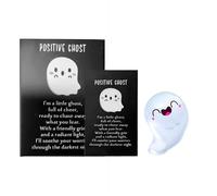 Glow in the Dark Mini Ghost Figures with Box,Light-Up Ghost Figurines with Card,Luminous Mini Cute Miniature Ghosts Figurines,Mystery Glow-in-the-Dark Ghosts Blind Boxes,for Car Party