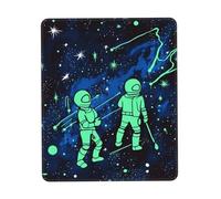 Glow in The Dark Mouse Pad with Non-Slip Rubber Base 8.3 x 10.3 in Mouse Mat with Stitched Edge Gaming Mousepad for Wireless Mouse Computer Laptop Home Office Desk Pad