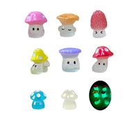 Glow in the Dark Mushroom Shoe Charms - 8pcs Kawaii Mushroom Decorations for Clog Slides Sandals! Cute Luminous Accessories for Girls, Boys & Women's Party Favors