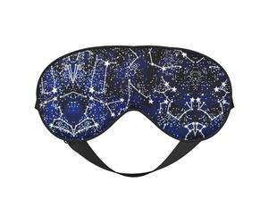 Glow in The Dark Night Mask Soft Reversible Eye Cover Adjustable Strap Light Blocking Comfortable Rest