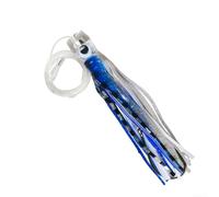 Glow-in-the-Dark Octopus Skirt Fishing Lure, 6.5in Reflective Flash Sheet For Deep Sea Trolling Boat Fishing, Soft PVC Bait(4)