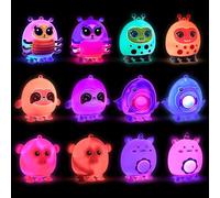 Glow in The Dark Party Favors, Light Up 3D Animal Pop Suction Toys, Silicone Fidget Sensory Toys, Goodie Bag Stuffers, Birthday Gifts, Carnival Prizes, Pinata Stuffers