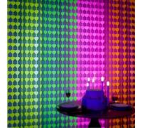 Glow in The Dark Party Supplies 4Colors Neon Party Decorations Fluorescent Heart Tinsel Foil Fringe Curtains Glow Photo Booth Prop Backdrop Streamer UV Reactive Black Light Favors For Wedding Birthday