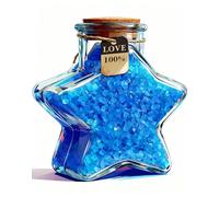 Glow-in-the-Dark Pebbles 10,000 pcs - Blue Mini Luminous Resin Stones (5mm) in Star Jar, Light-Charging Decorative Gravel for Vase Filler, Crafts, Flowerpots & Home Décor - Giftable Star Bottle