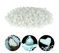 Glow in the Dark Pebbles, 300 PCS White Micro Landscape Decorative Glow Rock Stones for Fish Tank, Garden Luminous Cobblestones Powered by Light or Solar for Flower Pot Bed Succulents Plant Pots