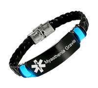 Glow in the Dark Personalised Medical Alert Silicone Bracelet for Diabetic Epilepsy Awareness Custom Luminous Emergency ID Wristband for Men Women, Customised Id Medic Identification Jewellery