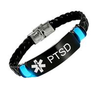 Glow in the Dark Personalised Medical Alert Silicone Bracelet for Diabetic Epilepsy Awareness Custom Luminous Emergency ID Wristband for Men Women, Customised Id Medic Identification Jewellery