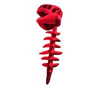 Glow-in-the-Dark Pet Dinosaur Outfit,T-Rex Skeleton Plush Hood Costume,Funny Cosplay Suit for Cats and Dogs Halloween Trick or Treat,Halloween Costumes(I-31.5 inch)