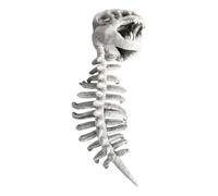 Glow-in-the-Dark Pet Dinosaur Outfit,T-Rex Skeleton Plush Hood Costume,Funny Cosplay Suit for Cats and Dogs Halloween Trick or Treat,Halloween Costumes(G-31.5 inch)