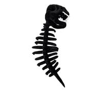 Glow-in-the-Dark Pet Dinosaur Outfit,T-Rex Skeleton Plush Hood Costume,Funny Cosplay Suit for Cats and Dogs Halloween Trick or Treat,Halloween Costumes(D-31.5 inch)