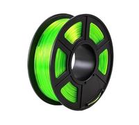 Glow in The Dark PETG 3D Printer Filament 1.75mm, Luminous Transparent Printing Material(Trans Green-250g)