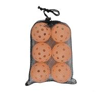 Glow in the Dark Pickleball Balls 6 Pack for Indoor/Outdoor Use, Fun After Sunset (Orange)