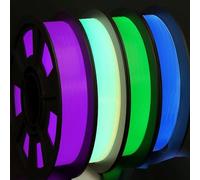 Glow in The Dark PLA 3D Printer Filament Bundle 1.75mm Filajoy3D 3D Printing Filament 4 Pack 250g Dimensional Accuracy +/- 0.03mm for Most FDM 3D Printers Green Blue Purple Rainbow