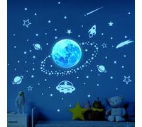 Glow-In-The-Dark Planets, Glow-In-The-Dark Stars, Solar Ceiling Stickers, Fluorescent Galaxy Wall Stickers, Decoration