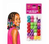Glow in the Dark Pony Beads Bracelet Set - Multicolour Plastic Barrel Beads for Bracelets, Necklaces, Hair Braids, Keychains & Jewellery Making (Multi)