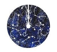 Glow In The Dark Print Christmas Tree Skirt,New Year Winter Christmas Tree Decoration,Suitable For Family Parties