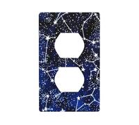 Glow in The Dark Print Duplex Device Receptacle Wall Plate Electrical Switch Plate Outlet Cover.