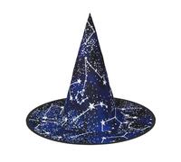 Glow In The Dark Print Halloween Witch Hat,Wizard Hat,Suitable For Carnival,Christmas Masquerade,Cosplay Party