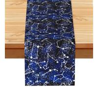 Glow in The Dark Printed Table Runner 13x72in, Spring Decor Table Cloth for Kitchen Dining Table & Holiday Family Gatherings