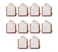 Glow in the dark protective stickers for wall switches, designed to make switches easier to find at night in offices, bedrooms, and living spaces (White Hare)