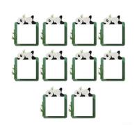 Glow in the dark protective stickers for wall switches, designed to make switches easier to find at night in offices, bedrooms, and living spaces (Little panda)