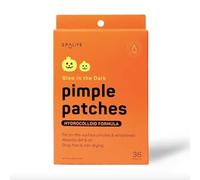 Glow in the Dark Pumpkin Halloween Pimple Patches | Day & Night Time Acne Spot Treatment, Spot Remover Hydrocolloid Patches | Anti Acne Dots Pimple Stickers Hydrocolloid Patch Blemishes 36 Patches