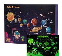 Glow in The Dark Puzzles,100 Piece Planet Puzzle for Kids - Jigsaw Puzzles Toys for Boys & Girls Ages 6-8 Birthday Gifts packaging states 3+