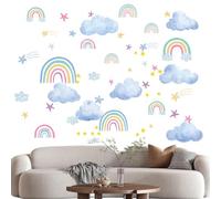 Glow in The Dark Rainbow Wall, Rainbow Wall Decor Stickers, Glow in The Dark for Ceiling, Glowing Stickers Kit, Luminous Fluorescent Stickers, DIY Wall Ceiling Decal Murals Living Room Decoration