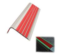 Glow in the Dark Reflective ir Nosing Trim Self-Adhesive Rubber Ed Protector Non-Slip Corner Guard Strips for Indoor & Outdoor Safe