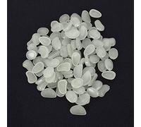 Glow in The Dark Rocks, Glow Rocks 100Pcs Glowing Pebbles Luminous Stones Garden Pebbles Aquarium for Walkways, Gardens, Houseplants Powered by Light and Solar (Original Color)