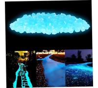 Glow in the Dark Rocks Outdoor, 1000PCS/Pack Resin Glow in the Dark Stones, Reusable Glow in the Dark Pebbles for Landscaping, Garden, Pathway, Yard, Fish Tank Aquarium, Bonsai Glow Rocks