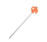 Glow In The Dark Screw In Tent Stakes Heavy Duty Hex Metal Ground For Secure Camping Hiking Garden Outdoor Use (Red, 21cmX4cm)