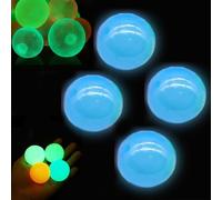 Glow in The Dark Sensory Balls, Upgraded Glowing Sticky Balls Stick to The Ceiling, Stress Relief Sensory Ball Toys for Adults & Kids, Stocking Stuffers, Cool Stuff & Party Favors