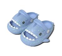 Glow in the Dark Shark Slides, Kids Shark Slippers, Spooky Shark Slides - Fun and Comfortable Slipper Footwear for Kids, Perfect for Indoor Play
