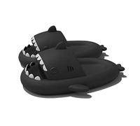 Glow in the Dark Shark Slides, Kids Shark Slippers, Spooky Shark Slides - Fun and Comfortable Slipper Footwear for Kids, Perfect for Indoor Play