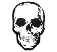 Glow in the Dark Skull Enamel Pin, 1.75 x 1.25 Inches, Anatomical Human