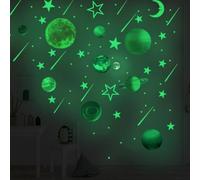 Glow In The Dark Solar System Wall Stickers For Kids Room Decor