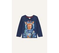 Glow in the Dark Space Giraffe Long Sleeve Top Monsoon Blue 5-6 Years