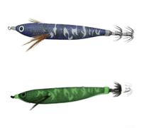 Glow in the Dark Squid Lure 12cm, Artificial Shrimp Jig with BKK Hook and Rattling Beads, Luminous Fishing Tackle for Night Use(4)