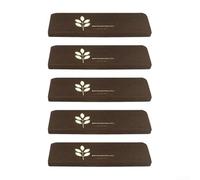 Glow in the Dark Stair Treads 5 Pack Self Non Slip Polyester Mats for Wooden Indoor Steps Safety Elderly Children Home Decor, Trim to Size(five-leaf clover)