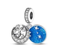 Glow In The Dark Star Fish Shell Mermaid Sea Ocean Lucky Son Mom Mum Witch Charm Bead Pendant 925 Sterling Silver Compatible With Pandora Charm Moments Bracelet (Mermaid Ocean Sea)