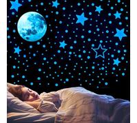 Glow in The Dark Stars, 432Pcs Glow Stars Decals Glow Stars Wall Stickers Ceiling Stars Glow in the Dark for Wall Decoration, Nursery Bedroom Living Room Décor(Blue)