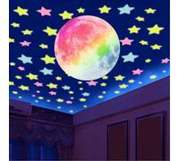 Glow in The Dark Stars Decals Decor for Ceiling - 108 PCS Pink - Starry Sky Shining Decoration - Glow in The Dark Star Stickers - Glow in The Dark Star