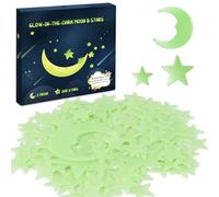 Glow in The Dark Stars for Ceiling - 205PCS Stars & 1 Moon for Kids Bedroom, Baby Room Nursery - Safe, Removable & Reusable