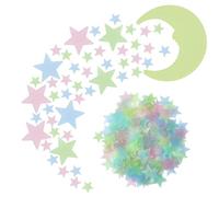Glow in The Dark Stars for Ceiling, 220PCS Moon and Star Glow in The Dark Stickers, 4D Luminous Wall Stickers for Kids Bedroom Accessories and Space Wall Stickers