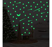 Glow in The Dark Stars for Ceiling Stickers Stars Wall Stickers Luminous Moon and Shooting Stars Wall Decals for Kids Bedroom Living Room Nursery Decor